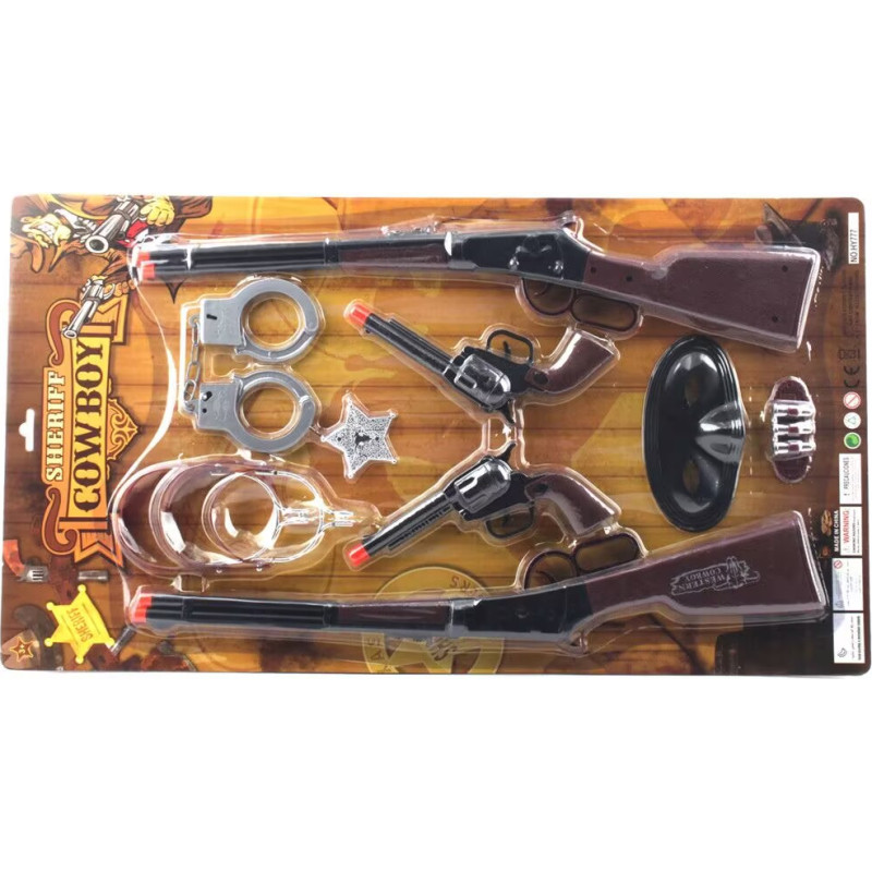 Kauboi mängukomplekt 9 osa