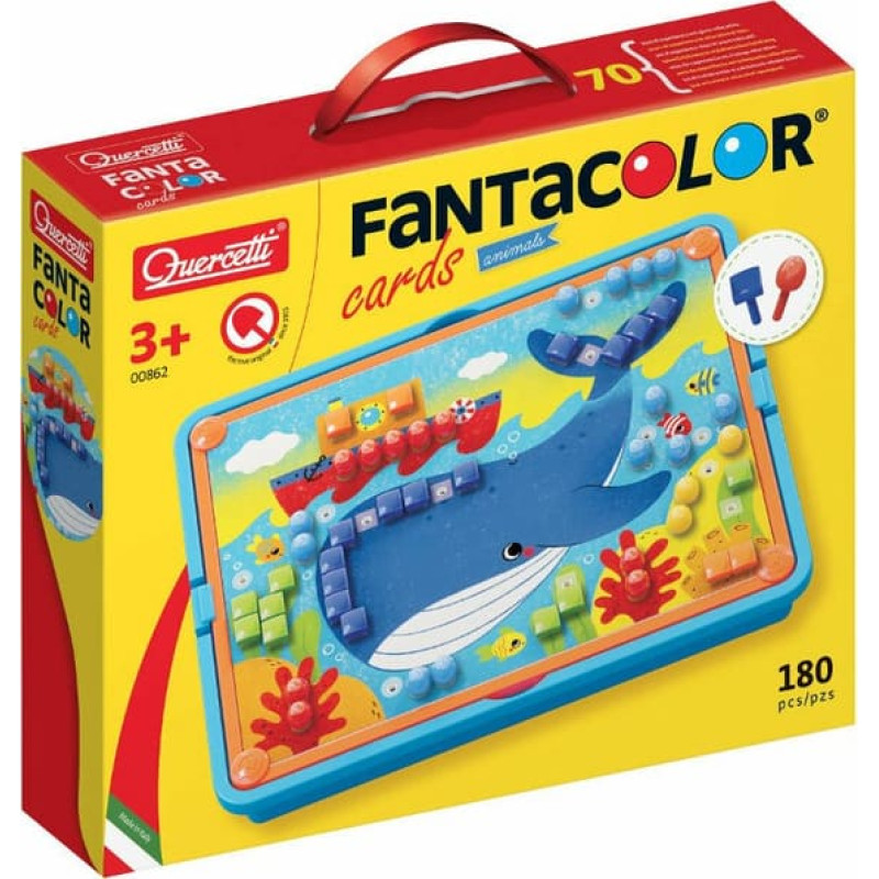 Quercetti Mozaīka Fantacolor Cards Animals 3+ g.