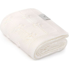 My Memi Silts pleds no 100% merino vilnas Cream Floral - Premium Kolekcija