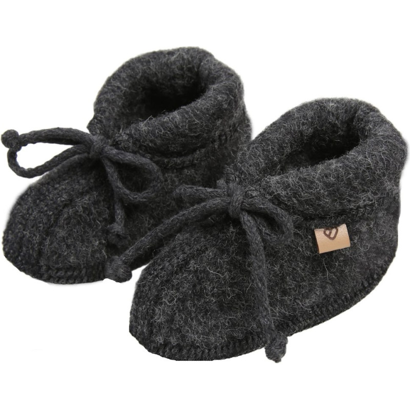 Wool baby shoes Sierra M 6-12m anthracite