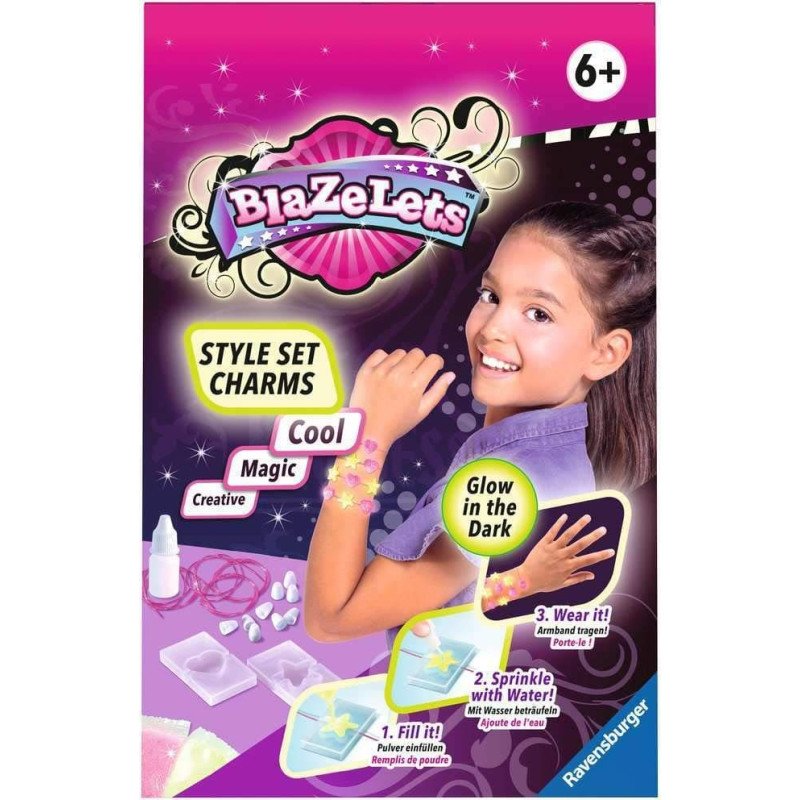 Ravensburger Rokdarbi &ndash; Blazelets Style Set Charms GID