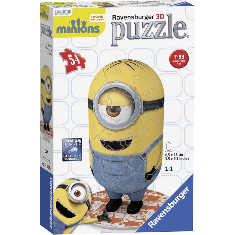 Ravensburger 3D puzle, 54 gab., Minions
