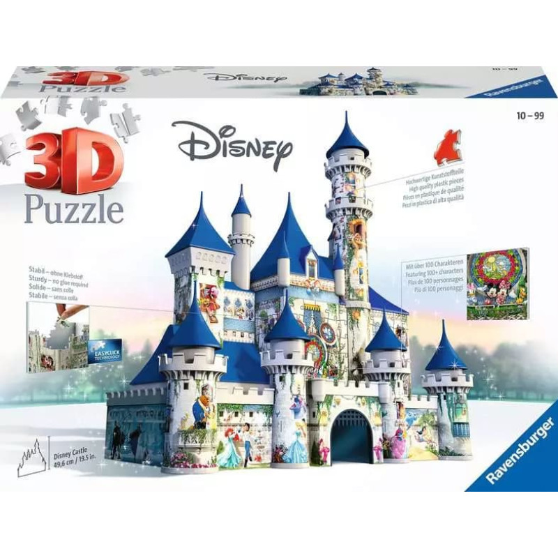 Ravensburger 3D puzle Disneja pils, 216 gab., 12+