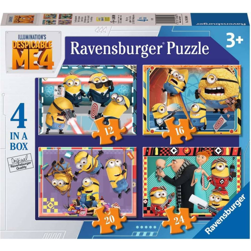 Ravensburger Puzle 4in1 Neglītie es