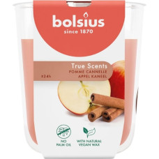 Bolsius Svece arom. stikla gl. True Scents &Oslash;80x73mm apple cinnamon