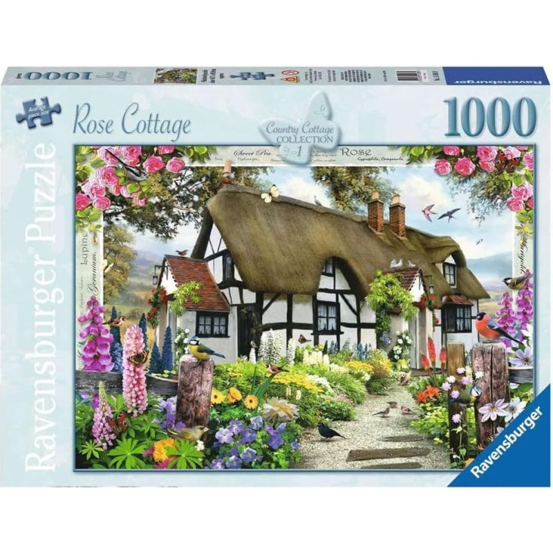Ravensburger Puzle 1000 Rožu kotedža