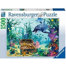 Ravensburger Puzle 1500 Dārgumi ar delfīniem