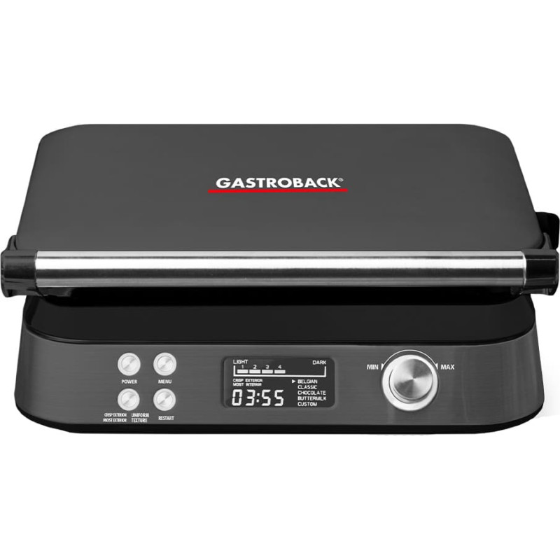 Gastroback 42449 Waffle Maker Advanced Control Black Edition