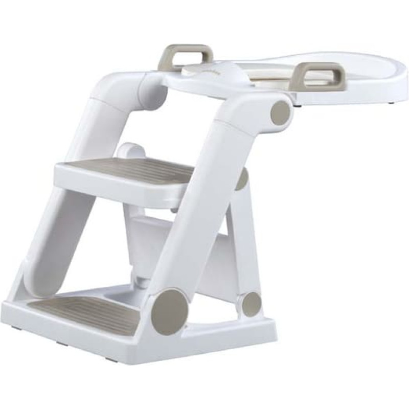 Moovkee Seat cover on toilet - with LADDER - Baby Ladder Potty - warm BEIGE
