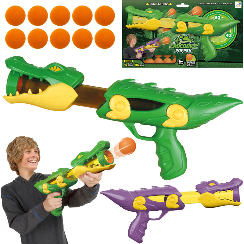 PISTOLET KROKODYL NA MIĘKKIE KULKI
