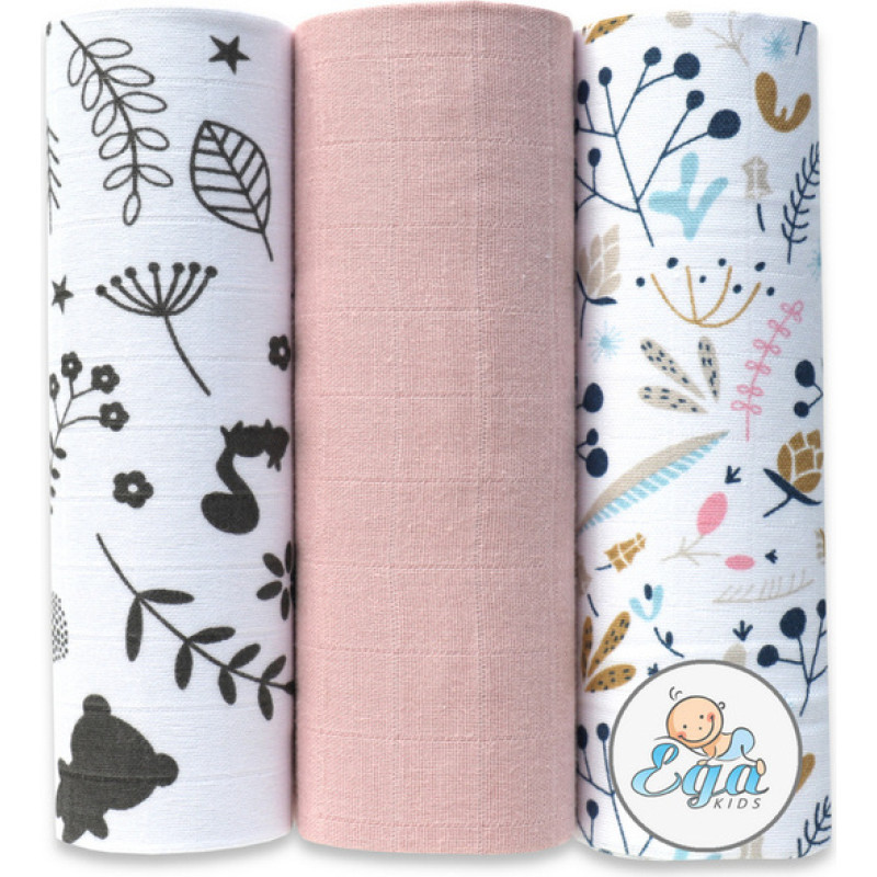 Ega Kids Diaper - SET - 27121 - MUSLIN - EGA - size 60x80 cm  - nr 42