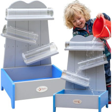Classic World Edu Wooden Water Cascade Track with Pipes and Tank