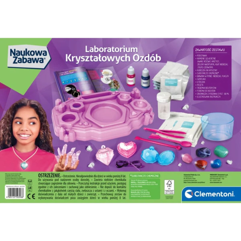 Clementoni 50398 Zinātniskā spēle LAB – dekoratīvo kristālu laboratorija