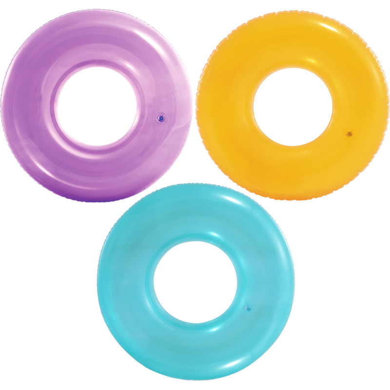 Caurspīdīgs peldēšanas riņķis