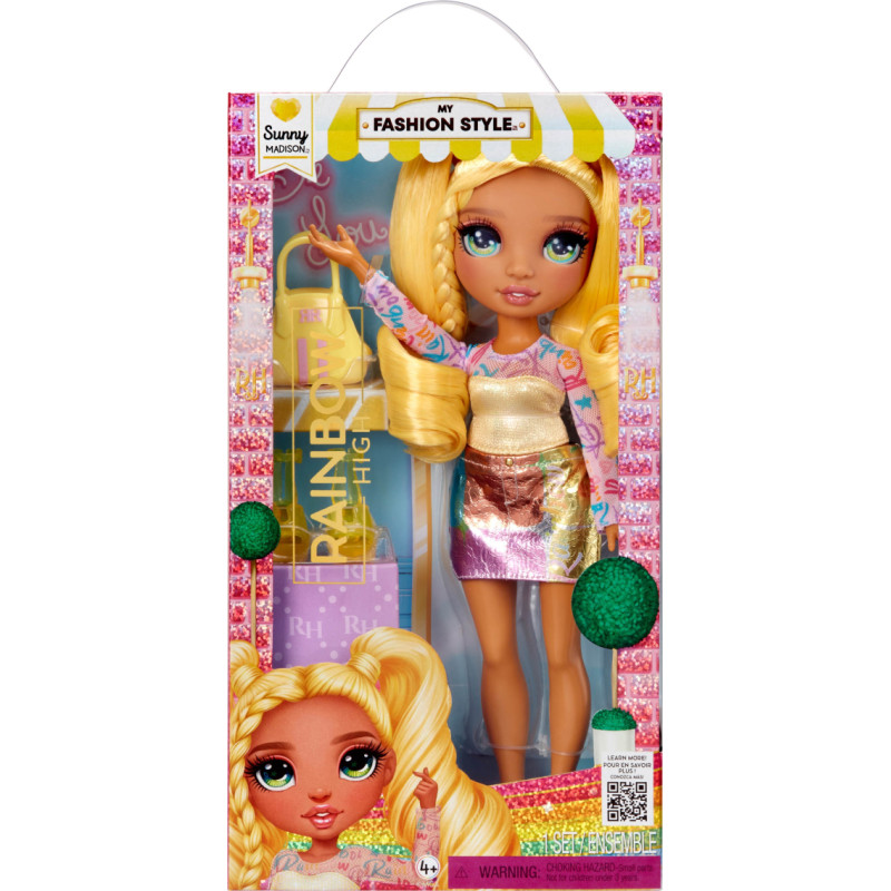 Rainbow High Entry Fashion Doll Sunny 547570-EUC