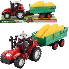 TRAKTOR Z PRZYCZEPĄ I KUKURYDZĄ