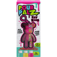 Pour Palz DIY Mini krāsojamais lācis ar atslēgu piekariņu