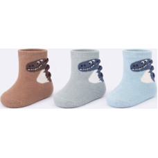 Noviti SB173-B-01 Skarpety bawełniane chłopięce 3D Dino mix 15/18