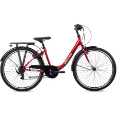 S&acute;cool Bērnu velosipēds S'COOL chiX, 26" sarkans/balts