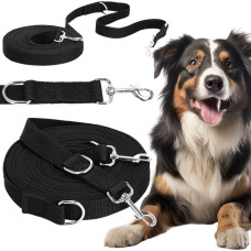 Springos Treniņu pavada sunim Springos PA0334 10 m līdz 15 kg melna