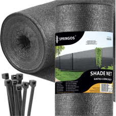 Springos Noēnojuma tīkls gai&scaron;i antracīta 185 GSM 1.5 x 10 m SN0069