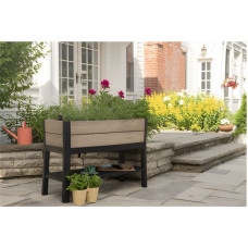 Keter Puķu pods Deco Elevated Garden Bed 48L Walnut