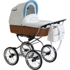 Baby Fashion SCARLETT Universālie rati 3in1, NW-3 Balts/Zils/Naturāls (White--Blue-Nature)