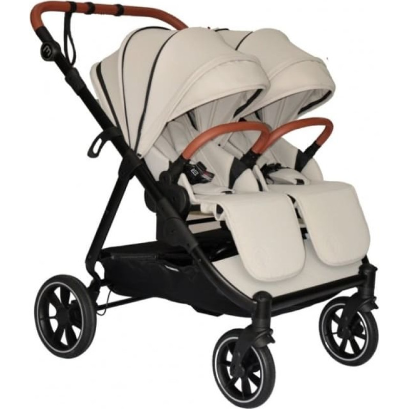 Baby Monsters Easy Twin 5 dvīņu rati, Stone