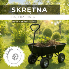 Springos Dārza rati 110 x 51 x 95 cm, 250 kg GA0083