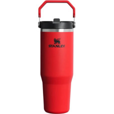 Stanley Termokrūze ar salmiņu The IceFlow Flip Straw 2.0 Tumbler 0,89L tum&scaron;i sarkana