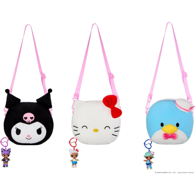 LOL L.O.L. Surprise Loves Hello Kitty & Friends BIG Reversible Plush Asst (Wave A) 249849-EUC