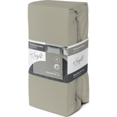 PRZEŚCIERADŁO SOFT 220X200+25 JERSEY GUMKA BEŻ 4702 BAW.
