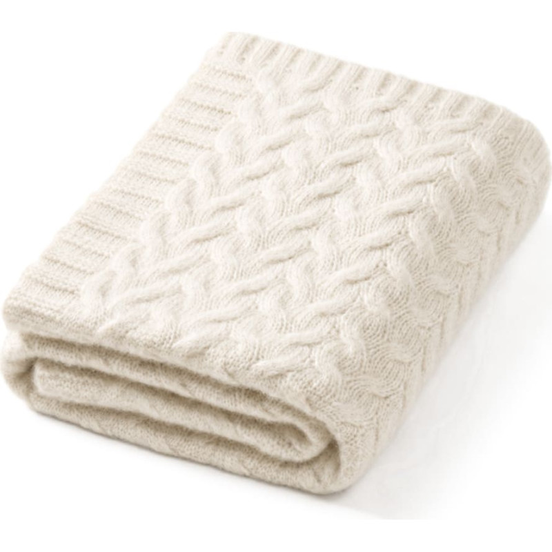 Babyono 1648/03 DARK ECRU MERINO WOOL BLANKET