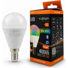 Magic Lights LED spuldze G45 E14, 5 W, RGB + CCT, Tuya Smart, Bluetooth