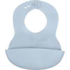 Babyono Soft baby bib with adjustable lock blue 835/02