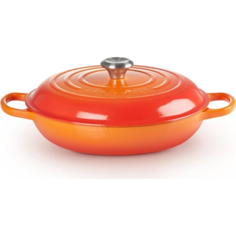 Le Creuset Čuguna katls sekls 30cm / 3,5L oranžs