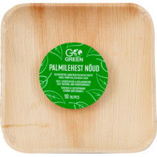 Gogreen Palmu lapu šķīvji Go Green 15x15cm 10 gab./ 0,22kg