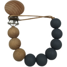 Baby In World BABY 01431 Zawieszka do smoczka Eko Drewniana EARTH PETROL