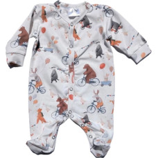 Baby In World BABY 01563 Pajac niemowlęcy dł rękaw Miśki 68/74