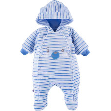 Ubranka EWA 758545 RUN&FUN Pajac welurowy ociepl. niebieski 56