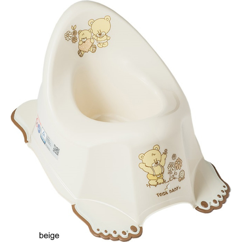 Tega Baby podiņš anatomiskais BEAR beige TegaBaby MS-013