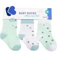 Baby socks with 3D ears Bear with me Mint 2-3y