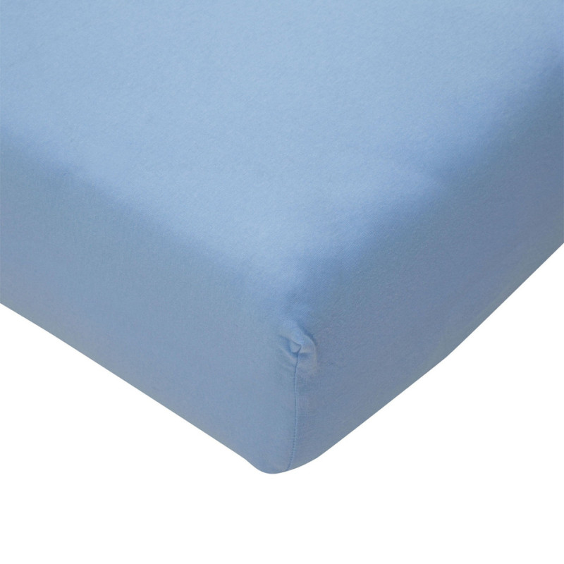 Miniania Sheet - JERSEY - size 140x70 - BLUE