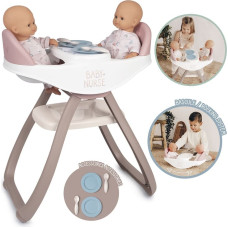 Smoby Baby Nurse Krzesełko do Karmienia dla Bliźniąt Lalek