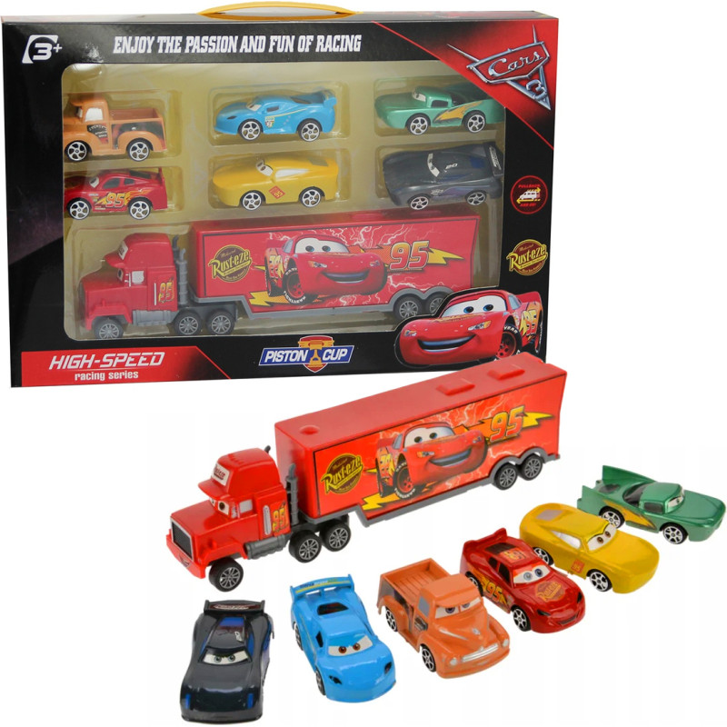 ZESTAW AUT CARS 7 SZTUK