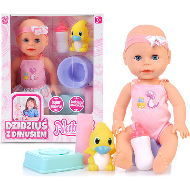 Artyk 122521 Lalka NATALIA Dzidziuś z Dinusiem 33 cm