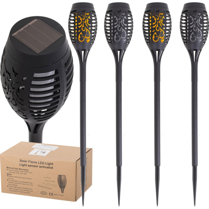 Saules dārza lukturīši 12LED 4gab.