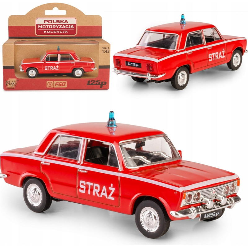 DAFFI auto modelis 125P ugunsdzēsības auto 1:43
