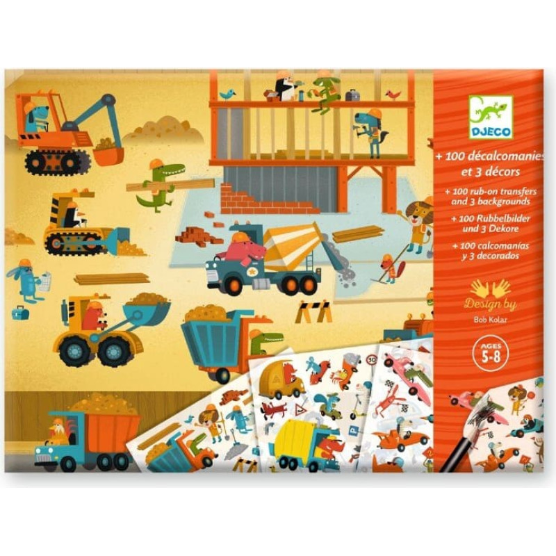 Djeco Pārkasāmās uzlīmes - Asfalts