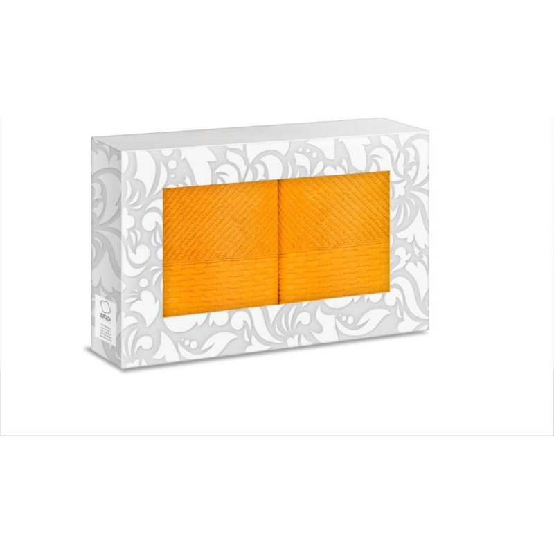 RĘCZNIK KPL. BOLERO 2 SZT/2x50X90/ FROTTE POMARAŃCZOWY 500G.